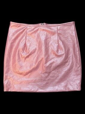 Pearlescent Pink Mini Skirt